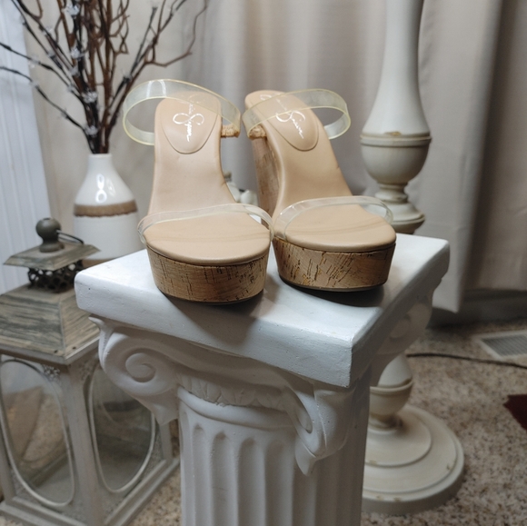 Jessica Simpson Tumile Wedge Sandals 10M - Picture 2 of 10